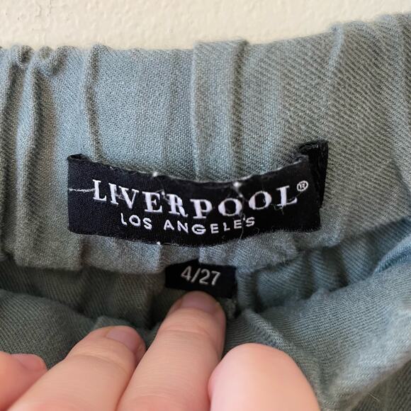 Liverpool US 4 green cargo pant ankle mid rise gorpcore utility Kim Possible - Picture 4 of 11